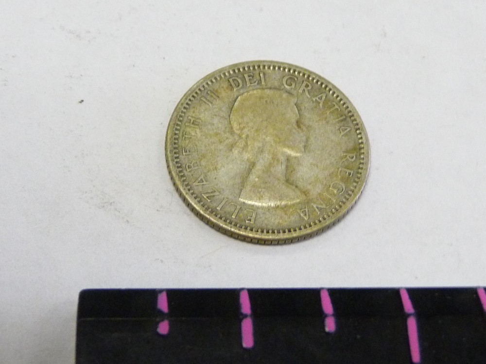 CANADA DIME 1956 SAILBOAT REVERSE