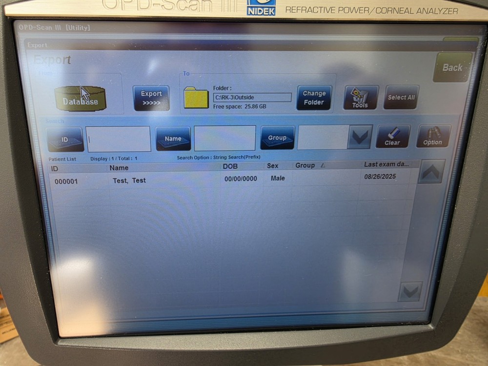 MARCO Nidek OPD-Scan III