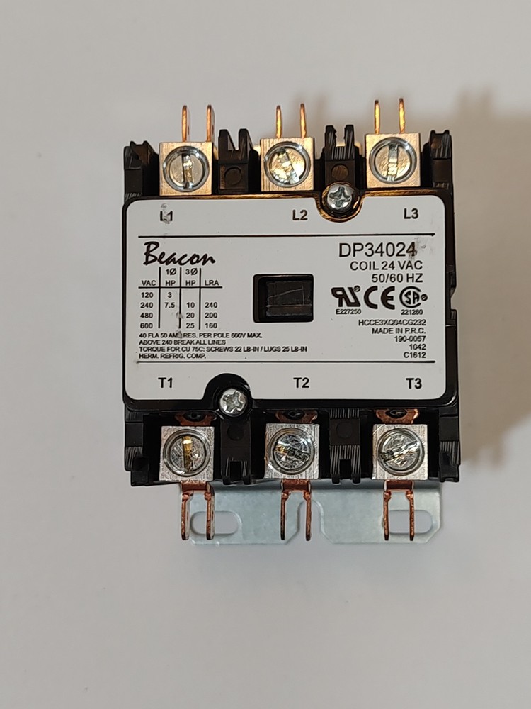 Beacon Definite Purpose Contactor 3 Pole DP34024