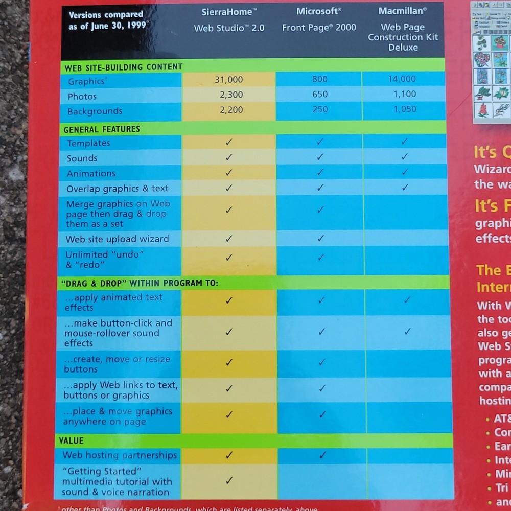 NEW Web Studio 2.0 PC CD Professional HTML Website Page Site Creation Tool