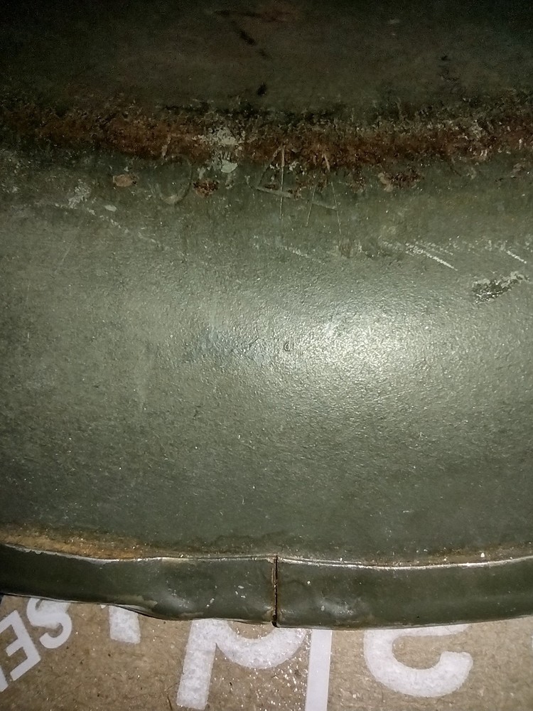Ww2 helmet front seam fixed bale READ THE DESCRIPTION