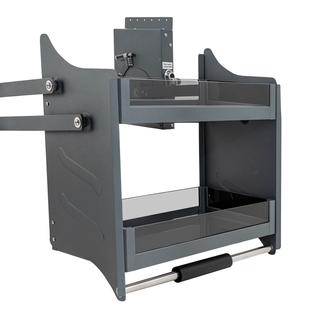 Pull-Out Cabinet Shelf Drop Down Shelf Pull-Down Lift for Kitchen Cabinet 2-tier