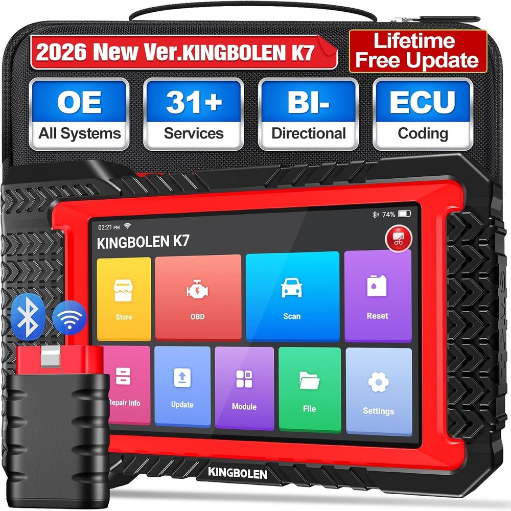 KINGBOLEN K7 ECU Coding Bidirectional Diagnostic Tool All System OBD2 Scanner