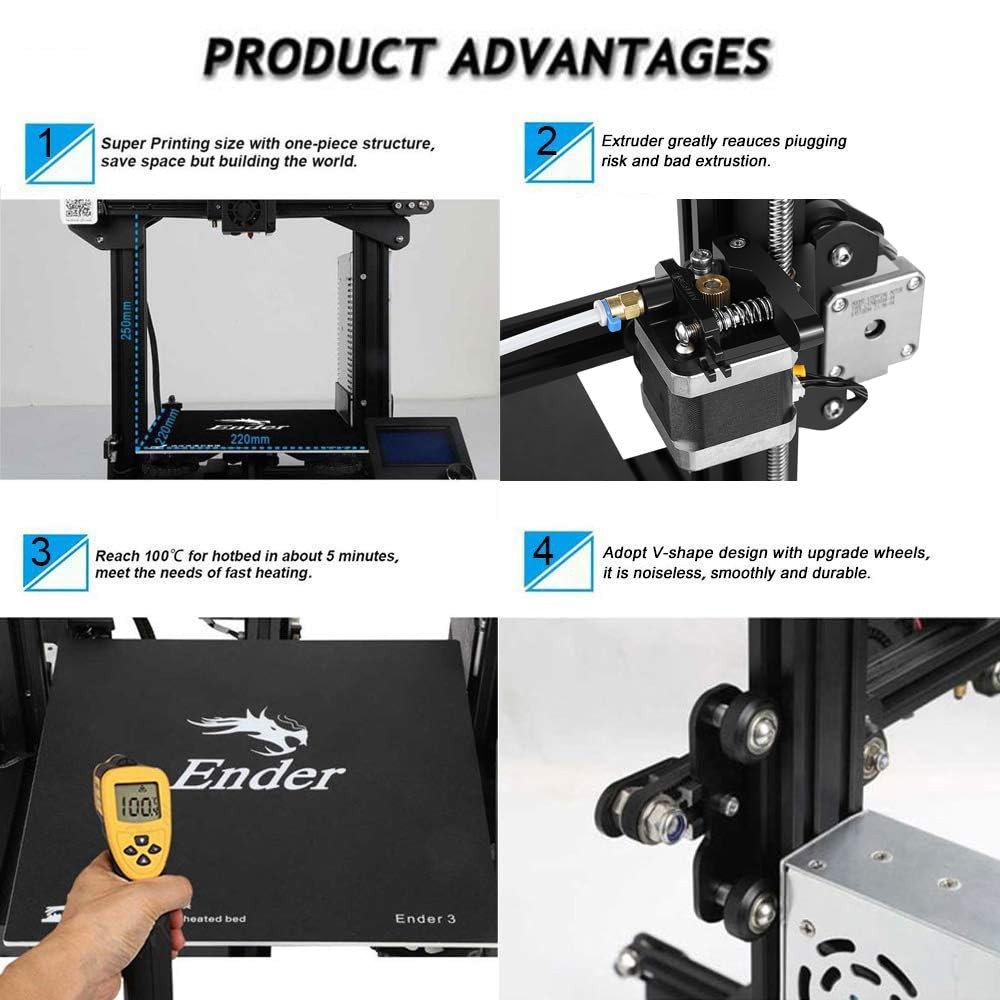 Creality Ender 3 3D Printer Fully Open Source with Resume Printing Function