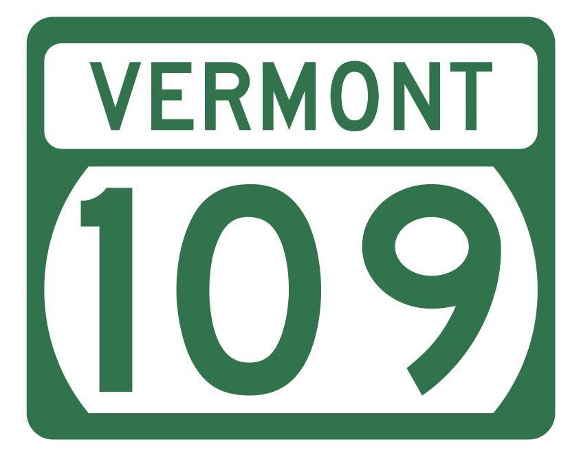 Vermont State Highway 109 Sticker Decal