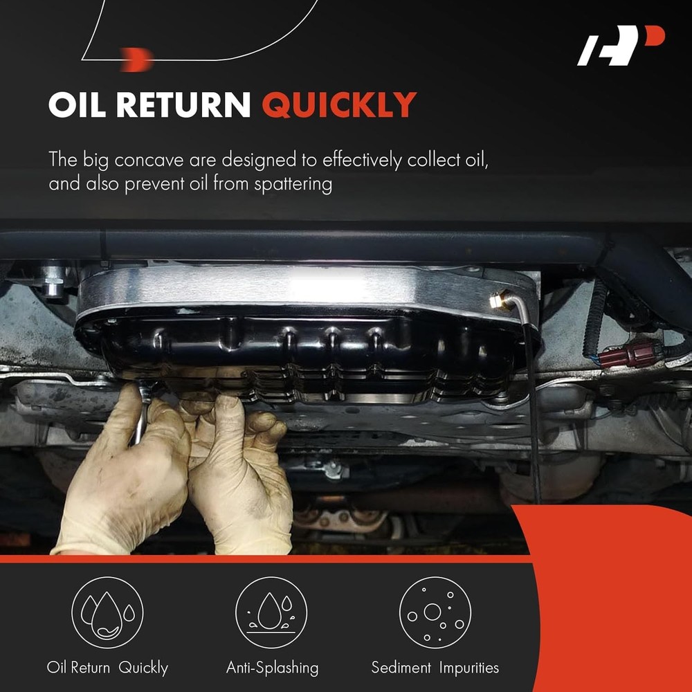 A-Premium Lower Engine Oil Pan Sump with Drain Plug Compatible Audi A3...