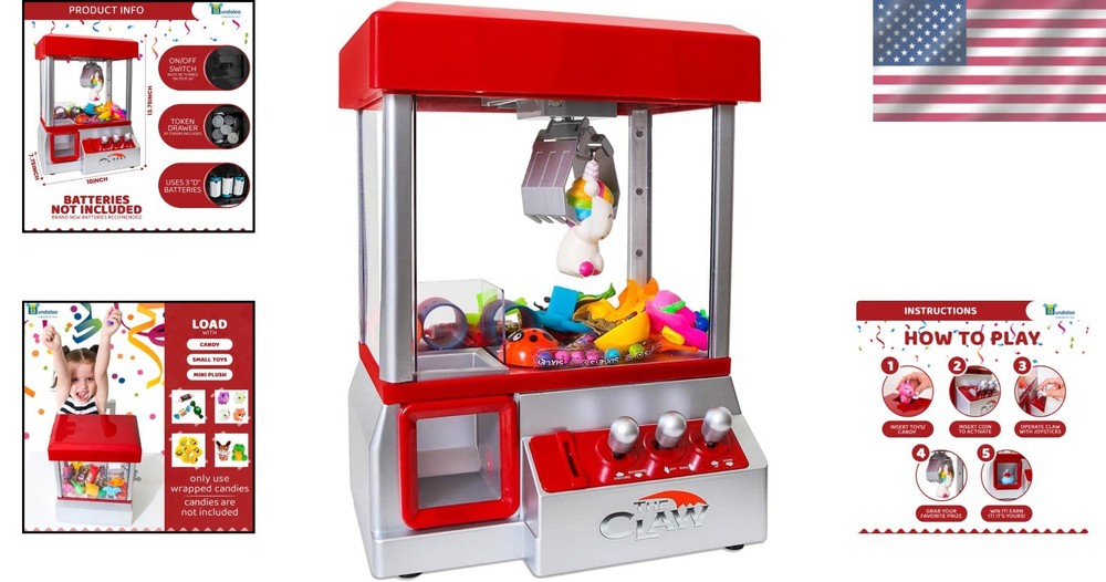 Interactive Toy Claw Machine - Educational Fine Motor Skills
