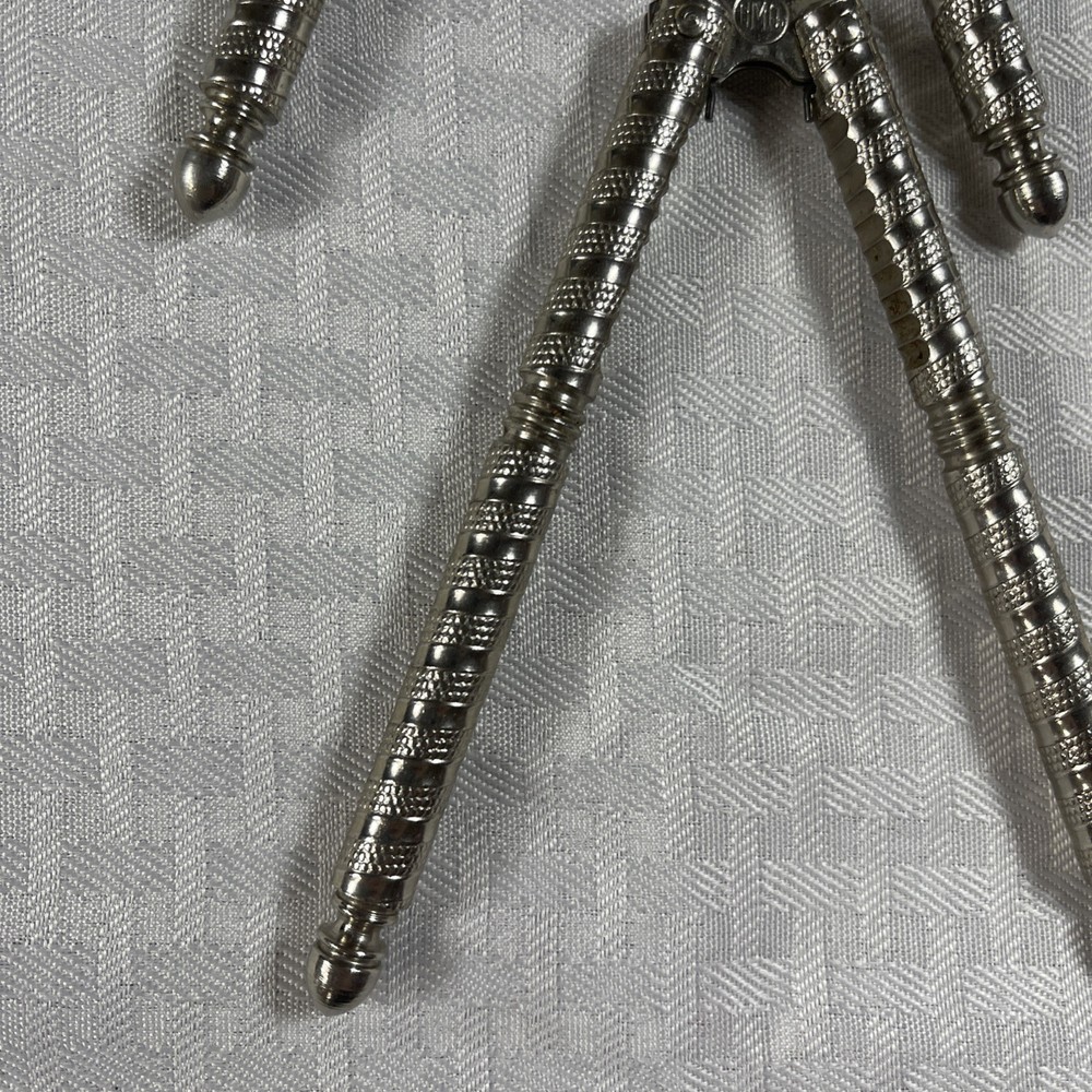 (3) Vintage Hand Held Stainless Steel Nut Crackers