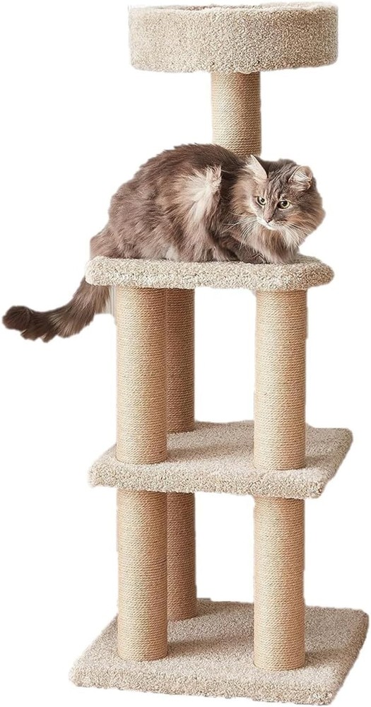 Cat Tree Indoor Cat & Kittens Multi-Level Climbing Activity Tower W/ Scratching