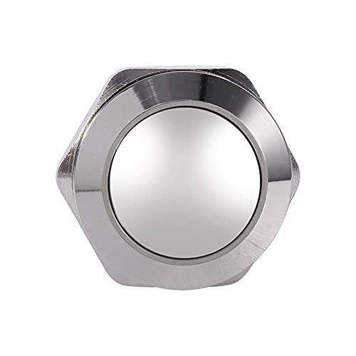 Car Push Button Switch, 19mm 3A 12VAuto Push Button Switch Round Shape Horn