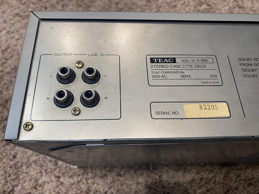 Vintage TEAC V-300 Stereo Cassette Deck