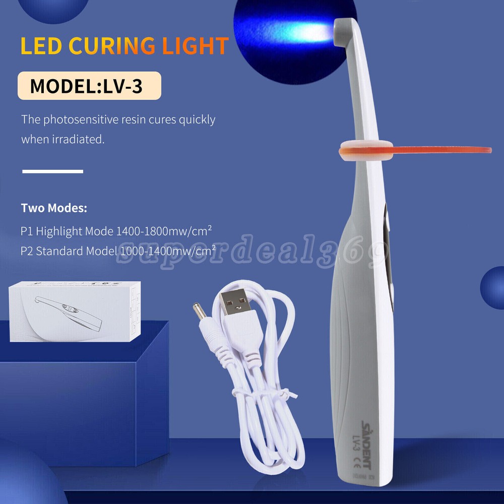 3S LED Curing Light Machine Resin Coagulation Dental Photopolymerizer 3 second