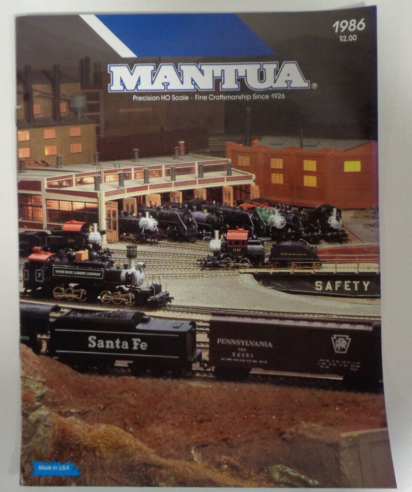 1986 Mantua Catalog & Sales Order Form