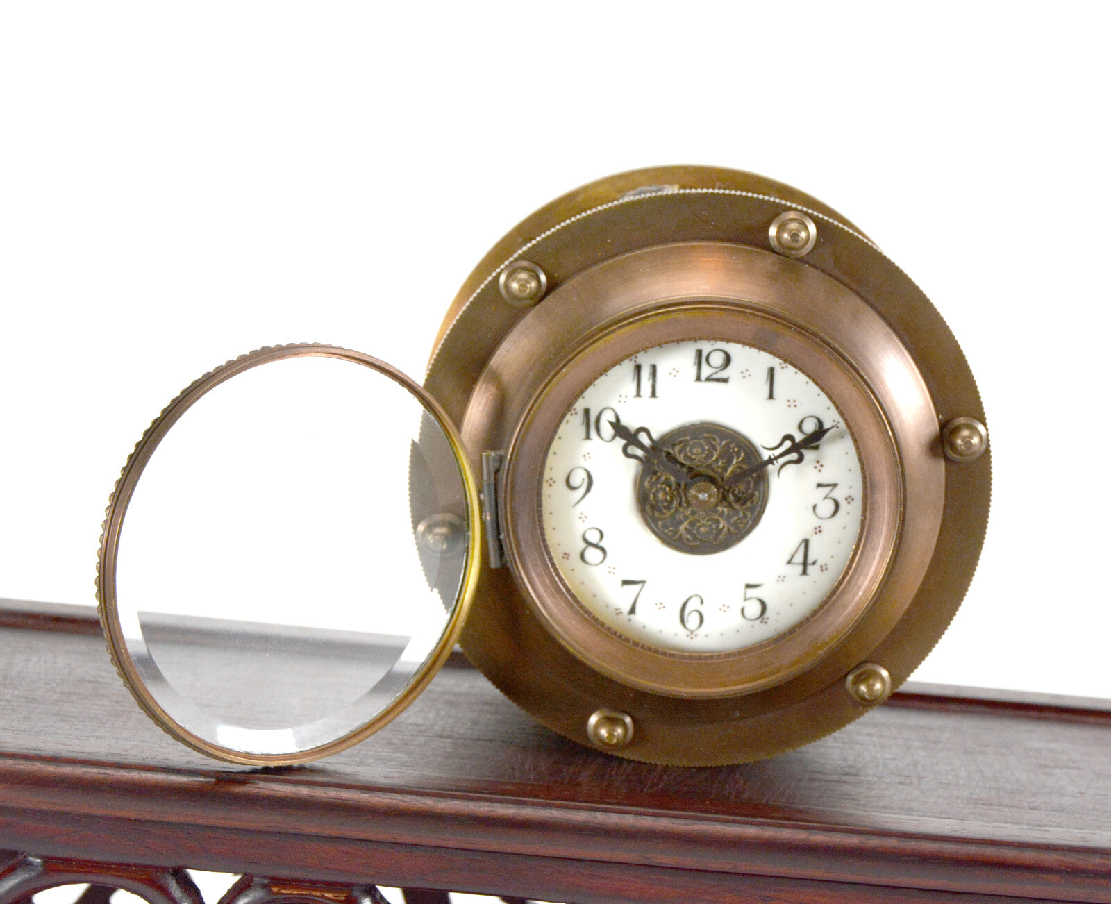 Mystery Gravity Driven Brass Incline Rolling Clock - No Spring or Battery