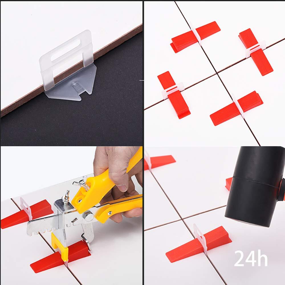 400 Pcs 1/16Inch Tile Leveling System Tile Leveler Spacer Clips for Installation