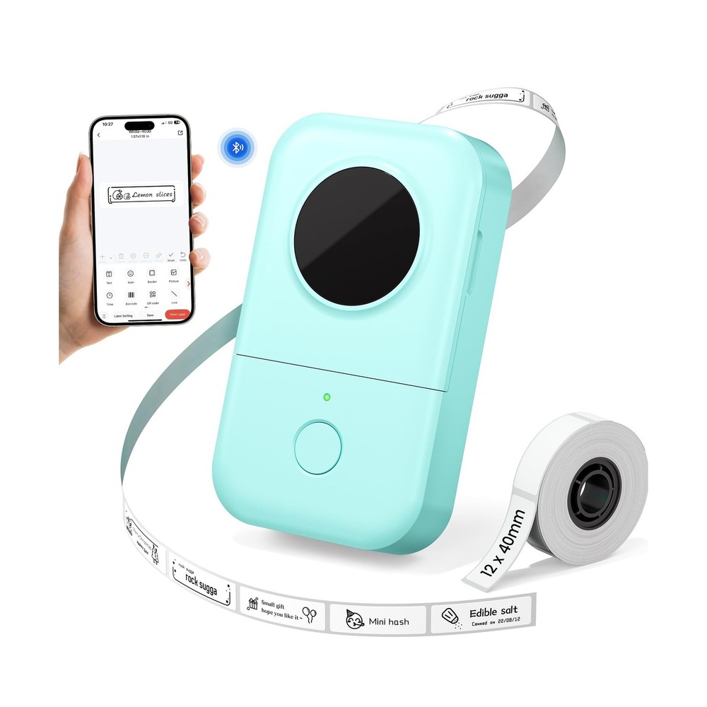 Phomemo Label Maker Machine with Tape, D30 Mini Bluetooth Label... FAST USA SHIP