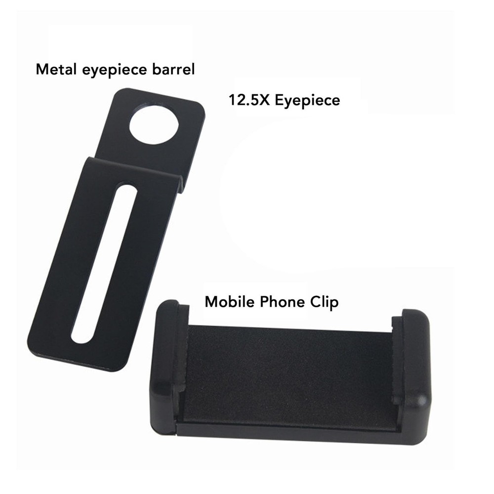 Smartphone Camera Adapter for Microscope Eyepiece, 12.5X Microscope Eyepiece ...