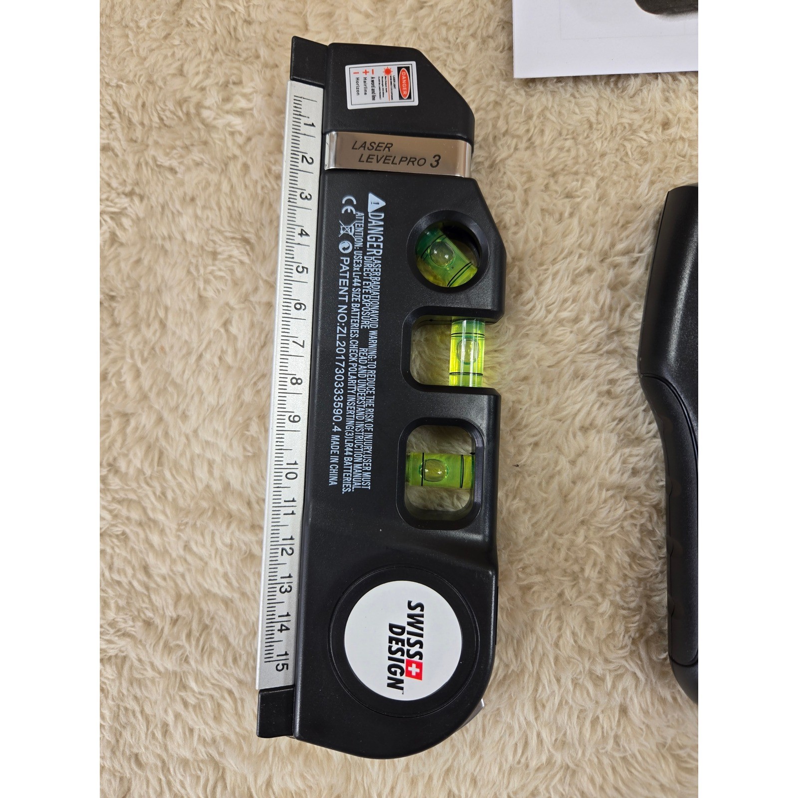 Swiss Design Wall Scanner Laser Level Stud Finder 3in1 Tool New in Box