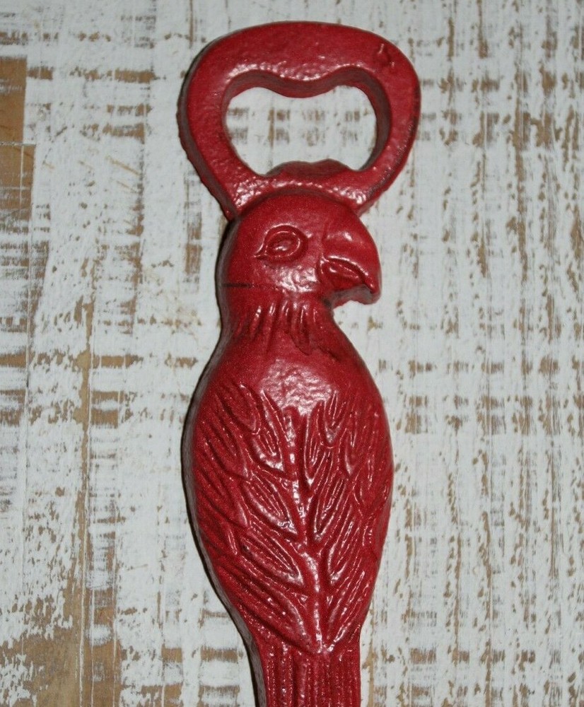 Parrot / Anchor Bottle Openers, Cast Iron, 4 items DB