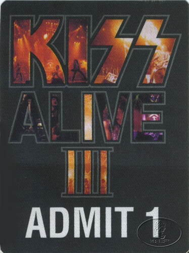 KISS 1993 ALIVE III PRIVATE PARTY TICKET