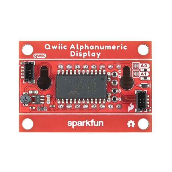 [ SparkFun COM-16916 ] Qwiic Alphanumeric Display - Red