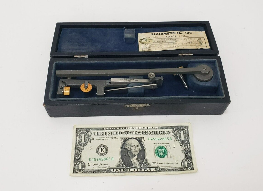Dietzgen Planimeter No. 132 - Drafting Technical Drawing Tools Vintage  Made USA