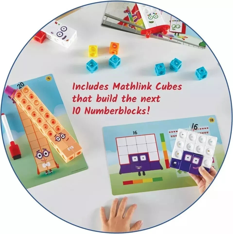 Numberblocks MathLink Cubes 11-20 30 Numberblocks Activities Activity Set