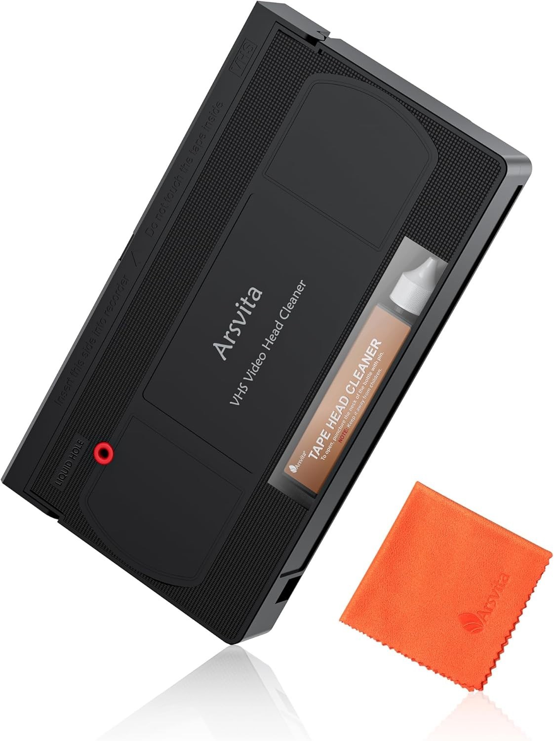 Arsvita VHS/VCR Head Cleaner Tape, Video Head Cleaning Kit for VHS/VCR Players,