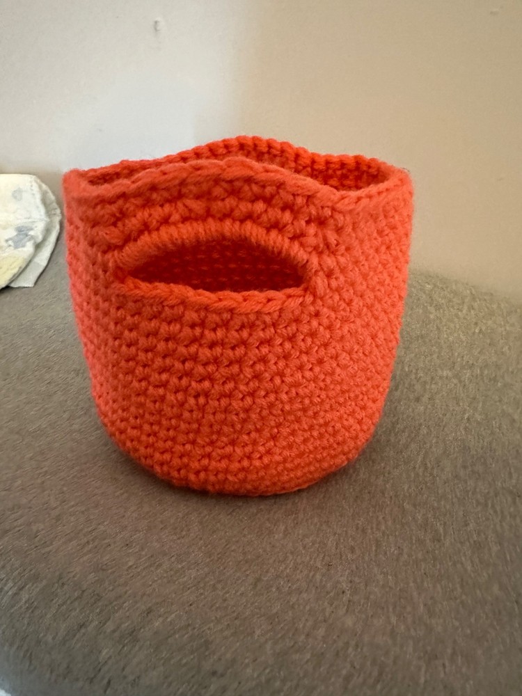 crochet basket 5x7
