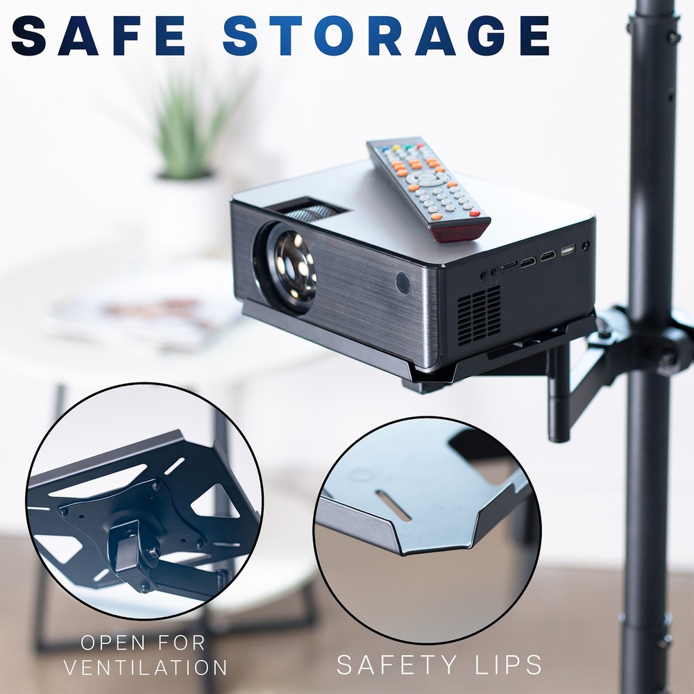 VIVO Pole Mount Shelf with Articulating Arm