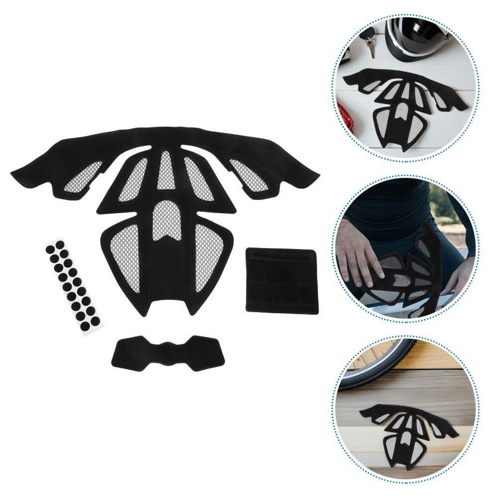 2 Sets Motorcycle Padding Kit Breathable Sponge Inner Lining Cycling Pads