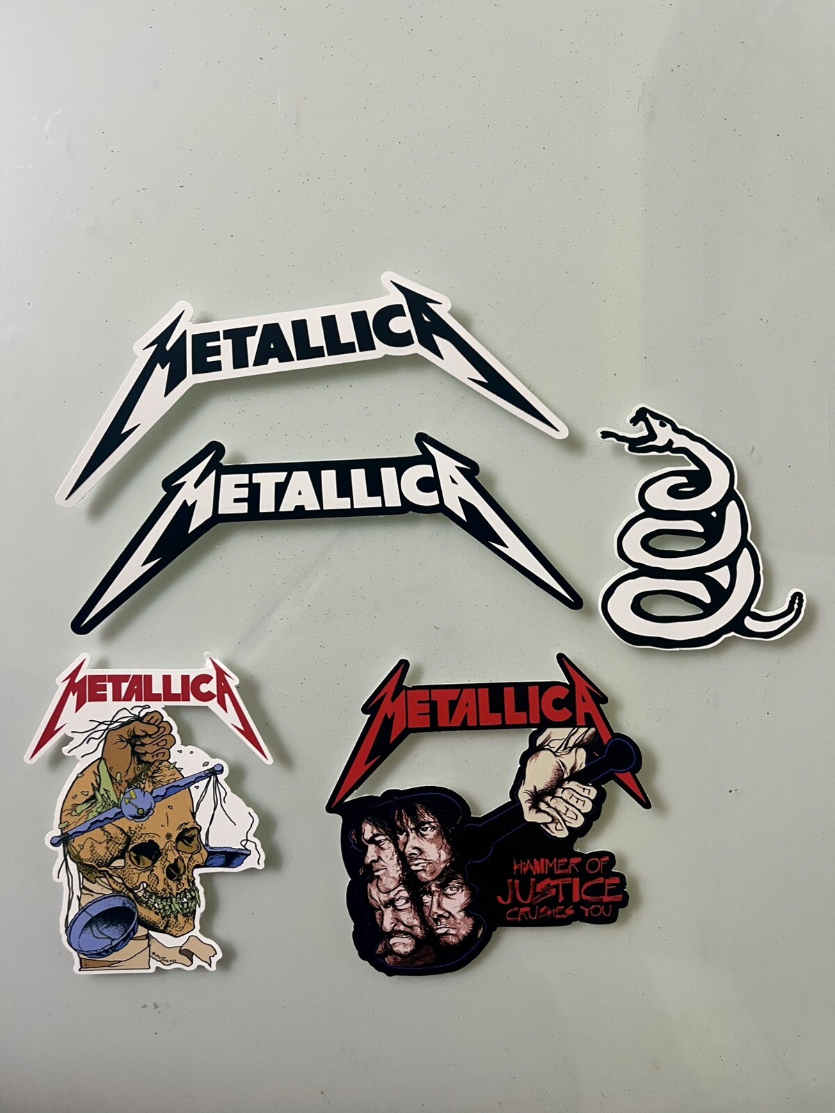 Metallica Sticker Pack - Heavy Metal Stickers , Thrash Metal Stickers