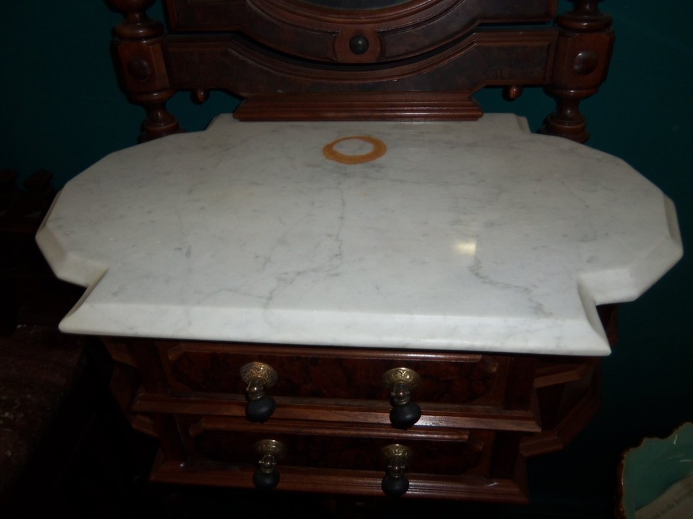 Victorian Gentlemans Shaving Stand w/ Mirror