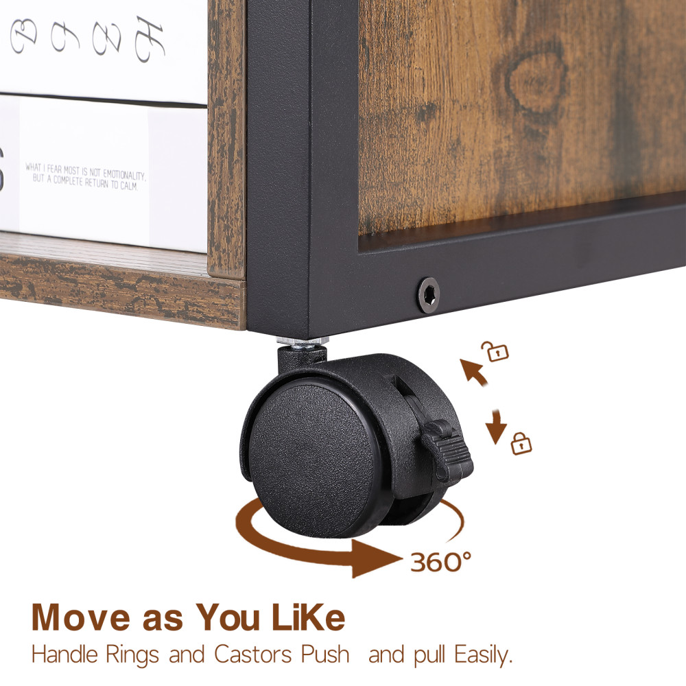File Cabinet with Power Outlet Features USB Ports and Storage Functionality