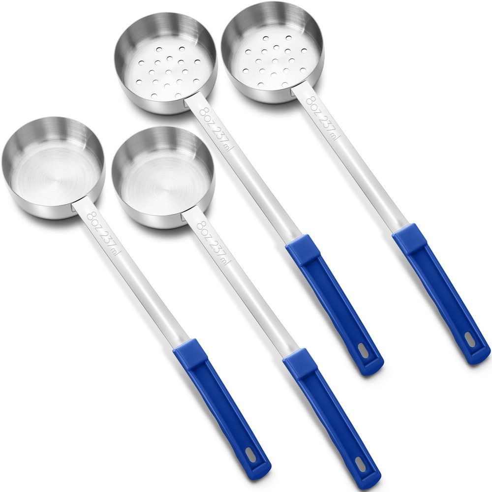 4 Pcs Portion Control Serving Spoons Portion Control Spoons Ladle Scoops Food...