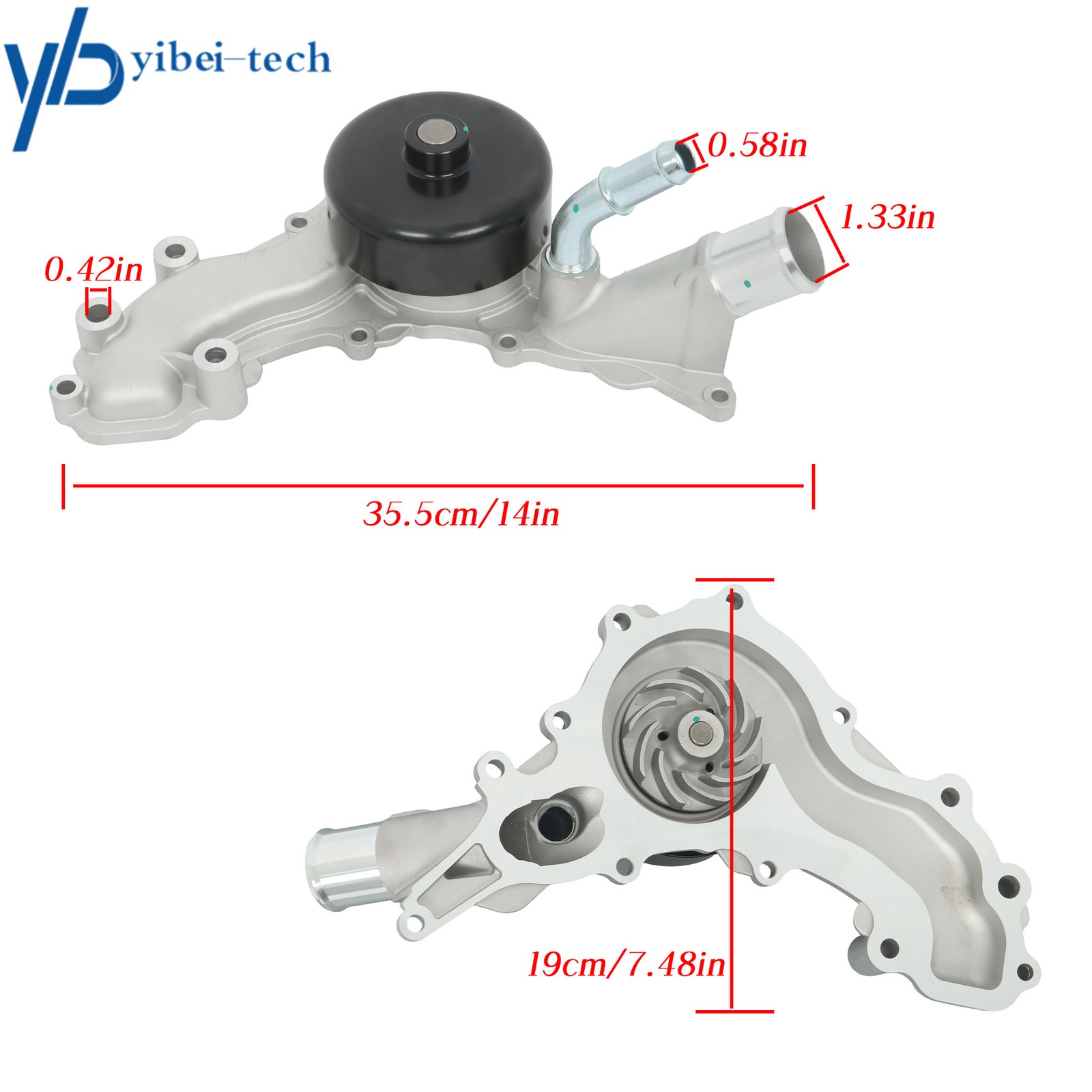 Engine Water Pump For Chrysler Dodge Jeep 3.6L V6 2011-2016 AW6169 5184498AD