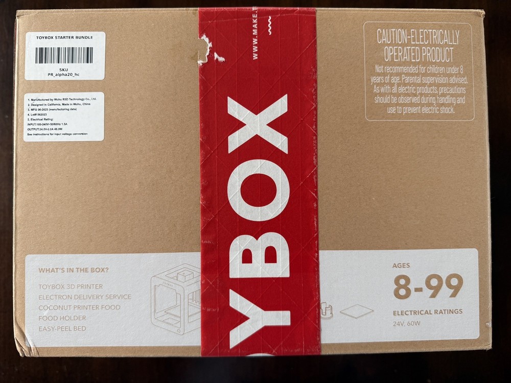 Toybox Alpha 2 3D Printer Starter Bundle + Deluxe Printer Food Bundle