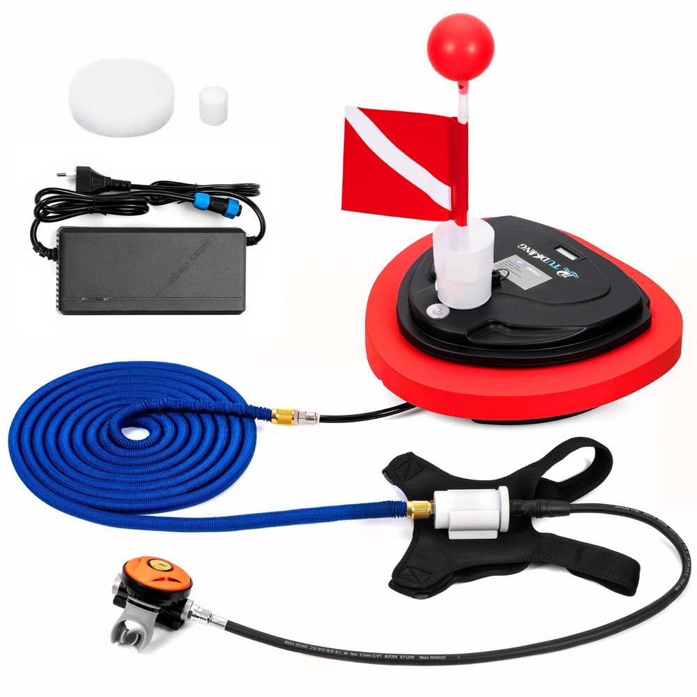 Rechargeable Hookah Dive System,Underwater Breathing Device Provides 3.5h