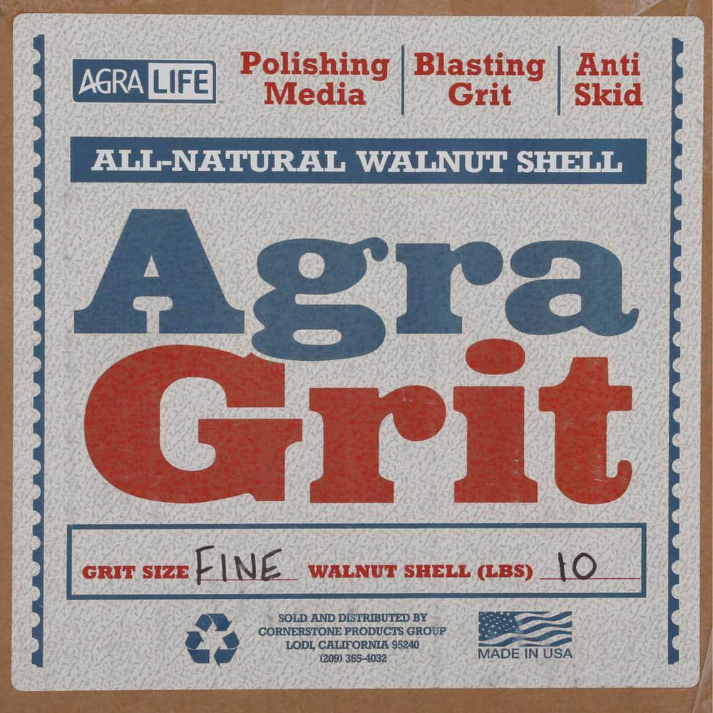Fine Grit Box 10 lb. Walnut Shell Sandblasting Media, Walnut Grit for Blasting