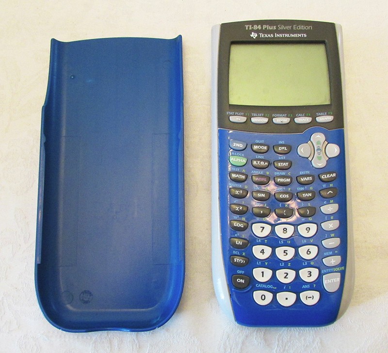 Texas Instruments Calculator TI-84 Plus Silver Edition Blue *Working*