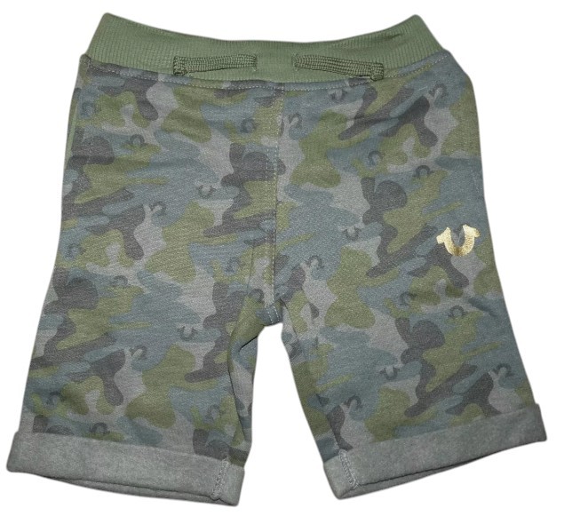 True Religion Boys 3-Piece Outfit Set Camo Tee Shirt Shorts