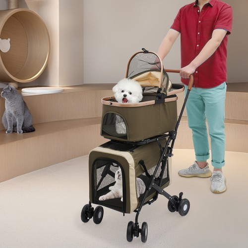 Dog & Cat Stroller Foldable Pet Stroller Foldable Pet Stroller for Small Dogs