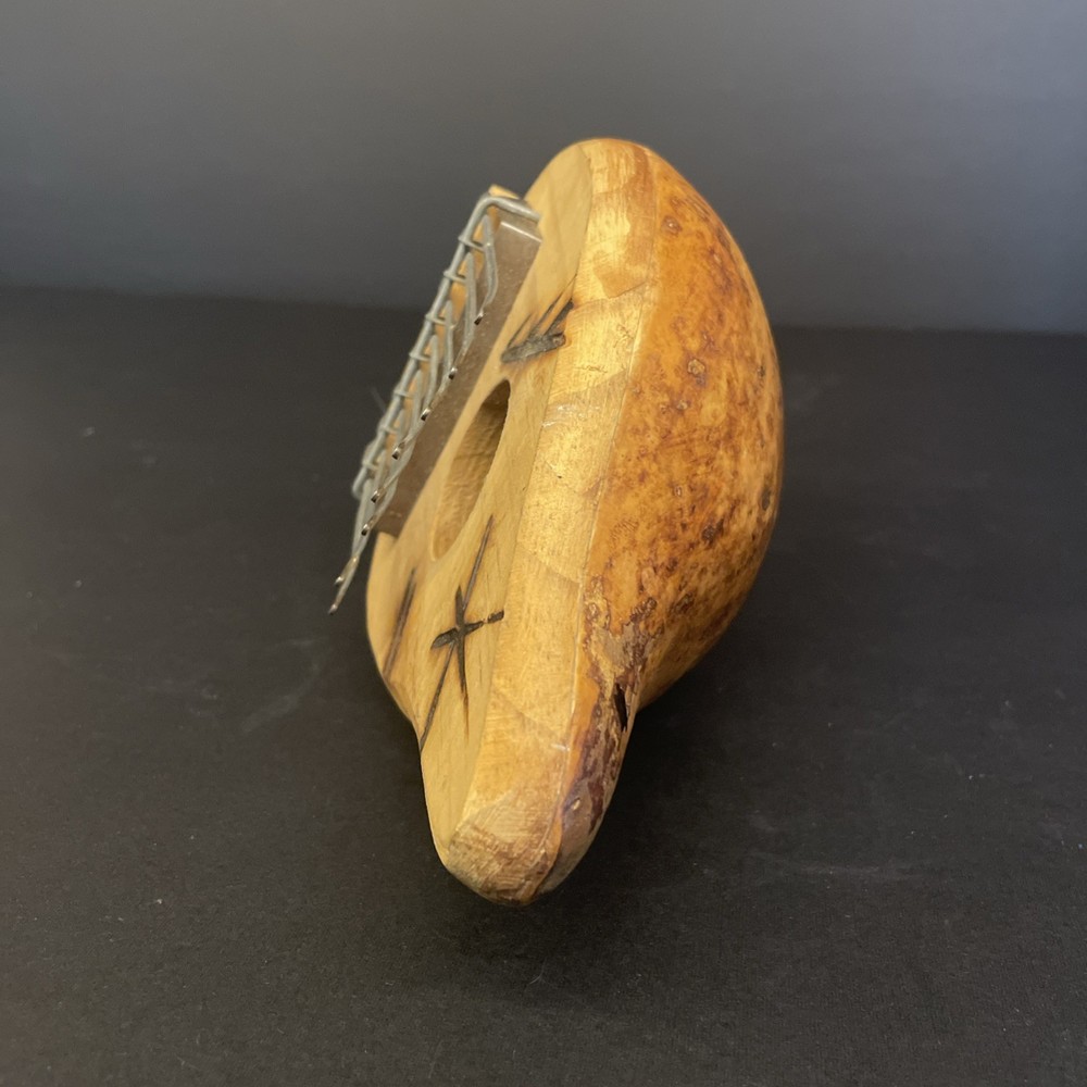Thumb Piano Made From A Gourd, 7.5” Long