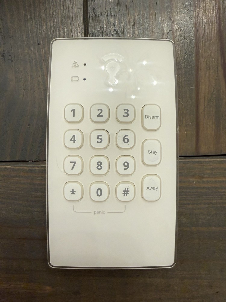 Frontpoint FPKP1 White Security Keypad Wall Mounted LED Indication Panic Button