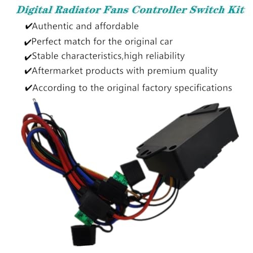 Digital Radiator Fans Controller Switch Kit，12V and 24V, Adjustable