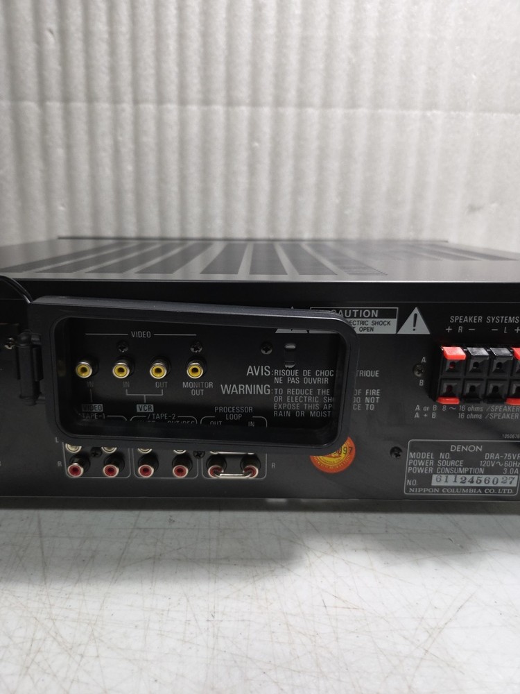VTG Denon AV Receiver DRA-75VR Precision Audio Component Bundle OEM Remote