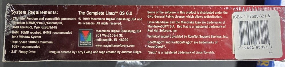 RED HAT LINUX MANDRAKE 6.5 DELUXE OPERATING SYSTEM