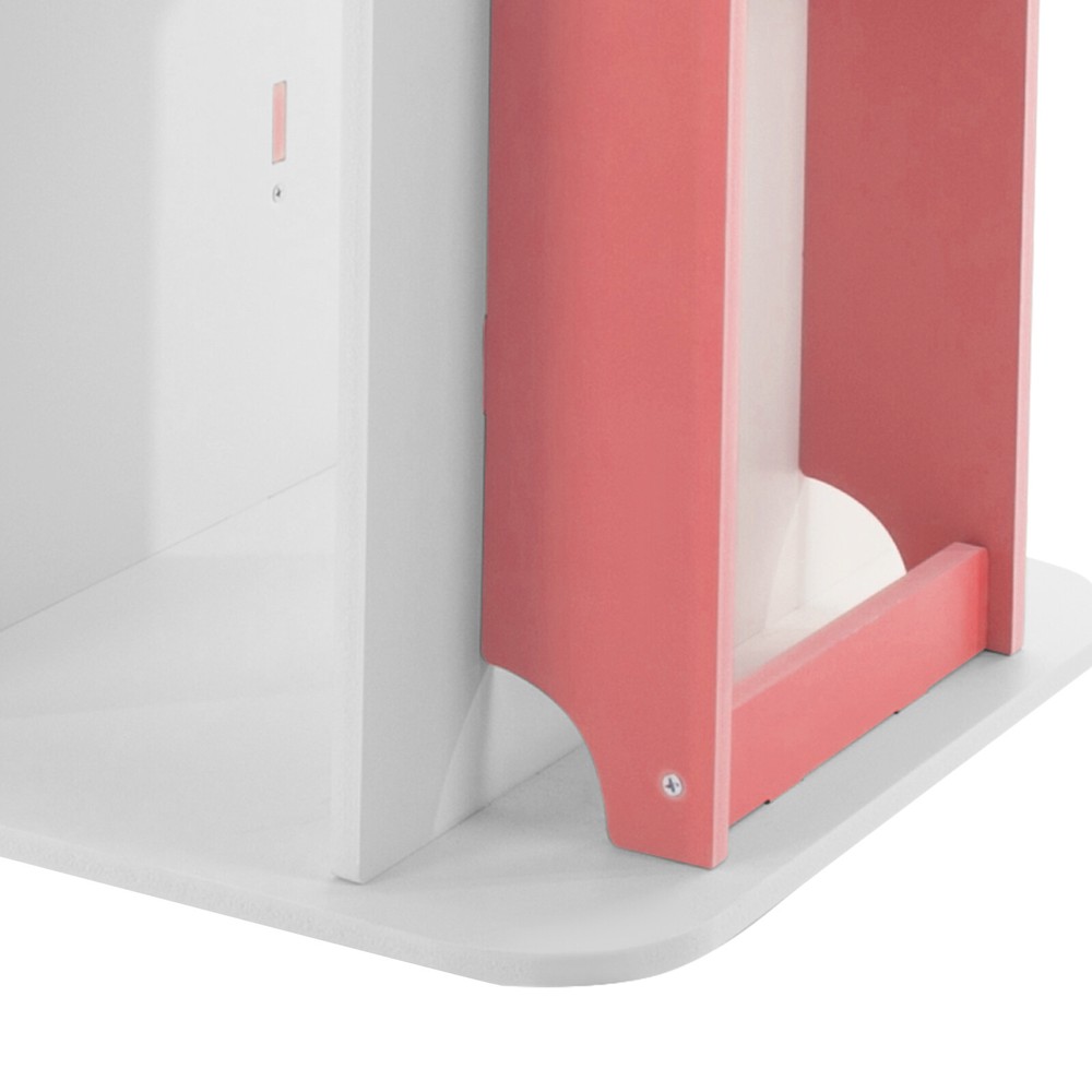 4-Tier Rotating Bookshelf with 360° Access - Sturdy Storage Solution