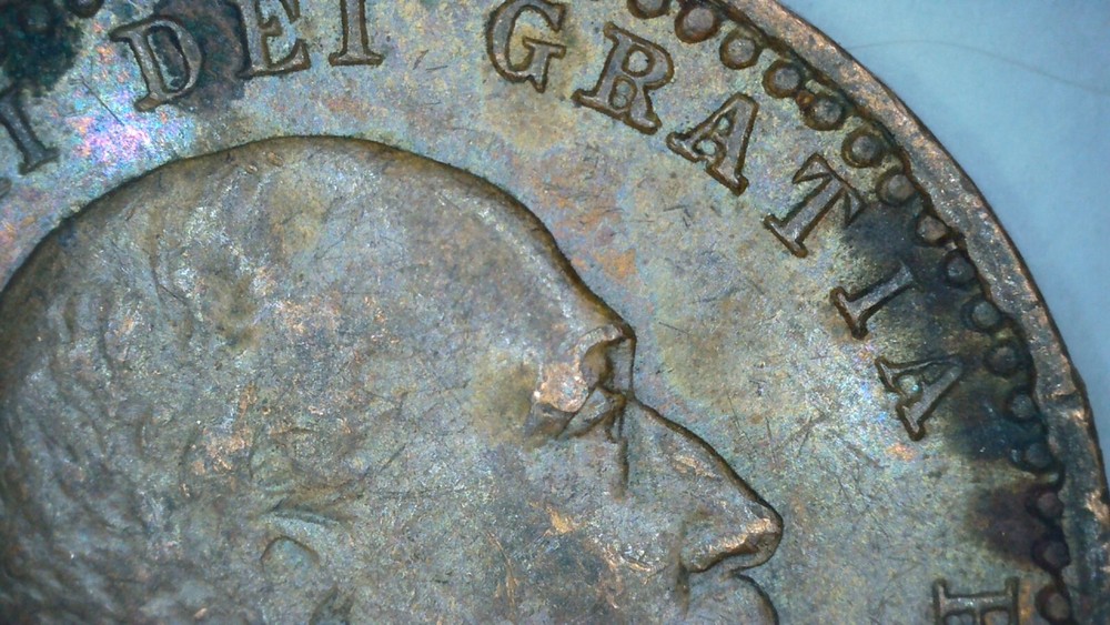 BRITAIN 1902 Edward VII Coronation Model Half Farthing Pattern Test Coin HP75