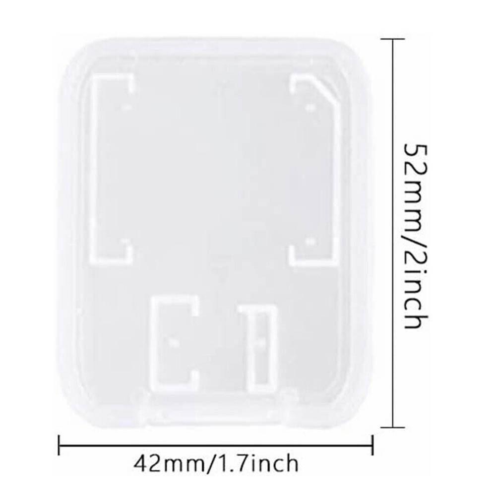 80Pcs Case Holder for Micro SD SDHC Memory Card Box Storage Hard Plastic N865